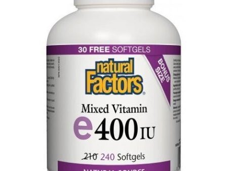 Natural factors - mixed vitamin e 400 iu For Sale