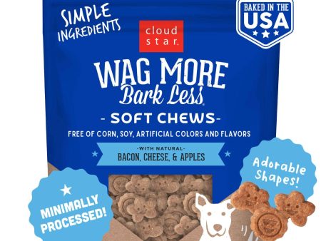 Wag More Bark Less Bacon Cheese and Apples Soft and Chewy Dog Treats Sale