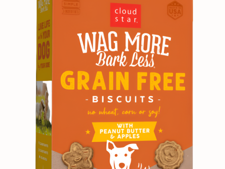 Wag More Bark Less Peanut Butter and Apples Oven Baked Grain Free Dog Treats For Cheap