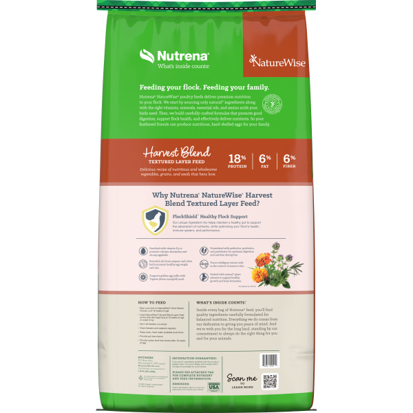 Nutrena Harvest Blend 18% Textured Chicken Feed Online now