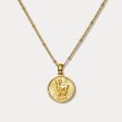 Aries Constellation Coin Pendant Necklace For Sale