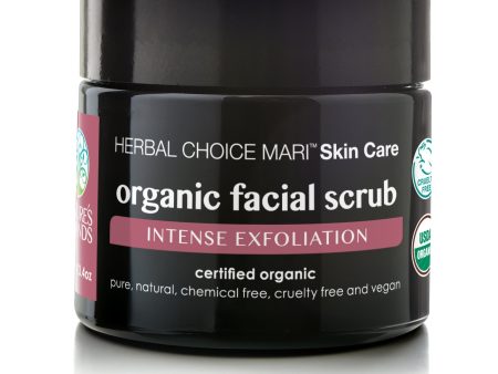 Herbal Choice Mari Organic Facial Scrub, Intense Exfoliation For Sale