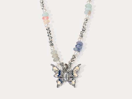 Butterfly Bead Necklace For Cheap