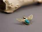 Amazonite Bee Brooch Online