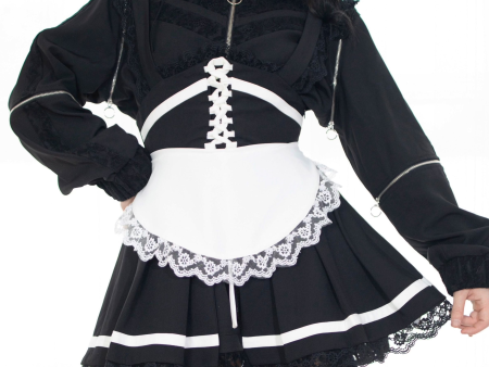 (Pre-Order) Lacebound Maid Overlay Skirt + Apron Hot on Sale