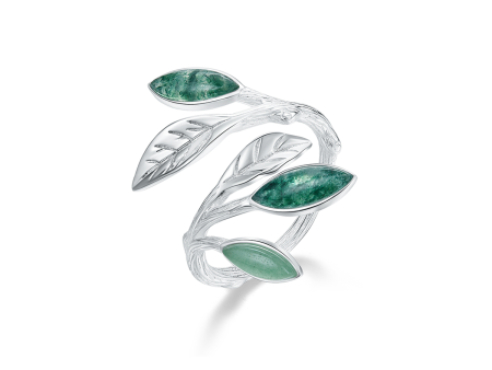 Spring in the Air Leaves Ring Online Hot Sale