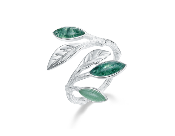 Spring in the Air Leaves Ring Online Hot Sale