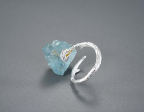 Aquamarine Butterfly Ring For Discount