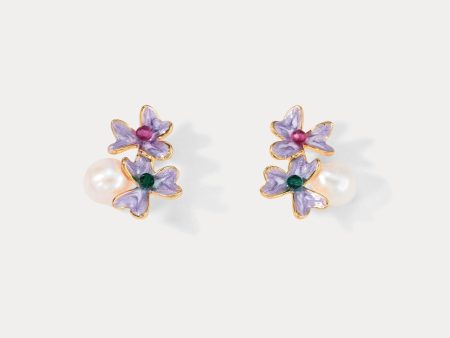 Iris Pearl Earrings Discount