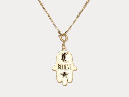 Believe khamsah Necklace on Sale