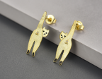 Naughty Kitten Stud Earrings Online