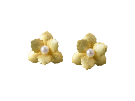 Begonia Flower Stud Earrings on Sale