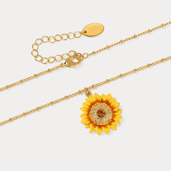 Sunflower Necklace Fashion