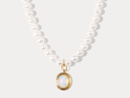 Moonstone Pearl Necklace Online now