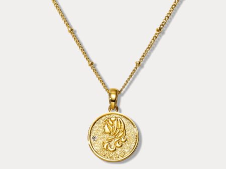 Virgo Constellation Coin Pendant Necklace Online Sale