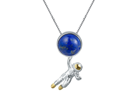 Astronaut Lapis Lazuli Pendant on Sale