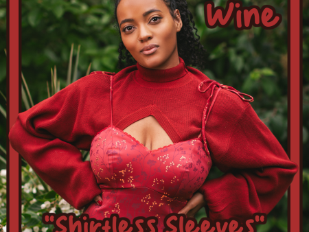 Wine  Shirtless Sleeves  Shrug Online now