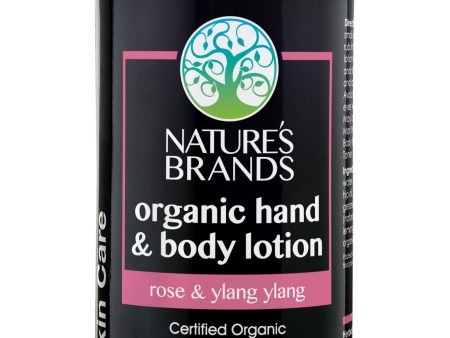 Herbal Choice Mari Organic Hand And Body Lotion, Rose And Ylang Ylang Sale