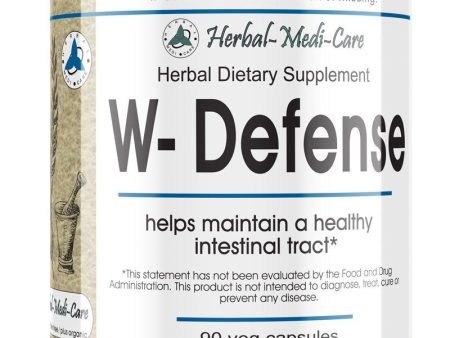 Herbal-Medi-Care Whole Food W-Defense (Intestinal Invaders) Vegetarian Capsules; 90-Count Supply