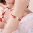 Cranberry Flowers Bracelet Fashion