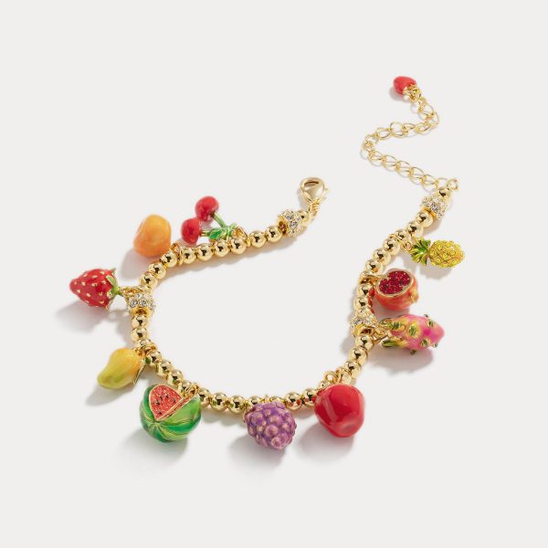 Fruit Basket Enamel Bracelet Online Sale