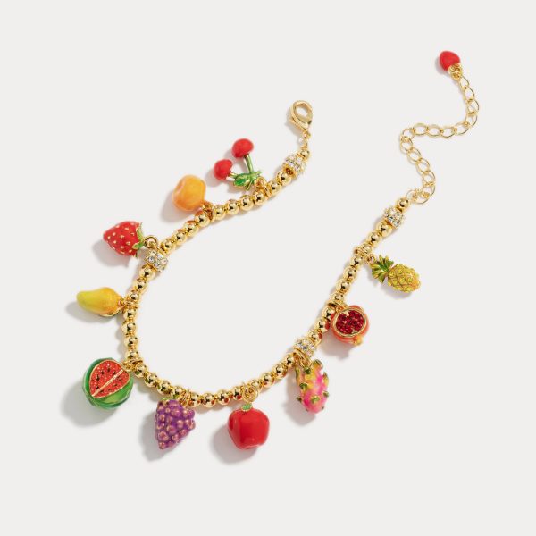 Fruit Basket Enamel Bracelet Online Sale