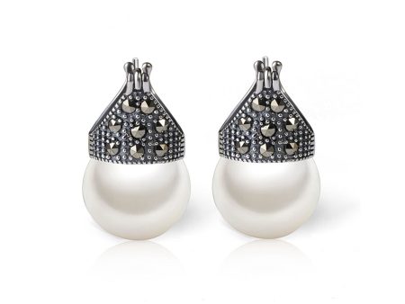 Studded Pearl Earring For Sale