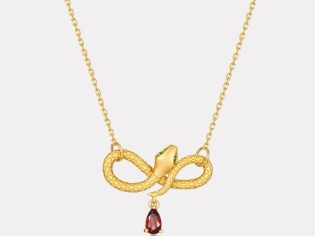 Snake Zodiac Necklace on Sale