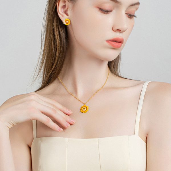 Sunflower Necklace Fashion