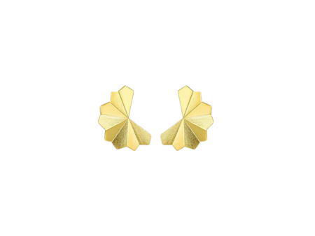 Folding Fan Stud Earrings Online now