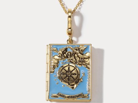 Tarot Locket Necklace-Wheel Of Fortune Supply