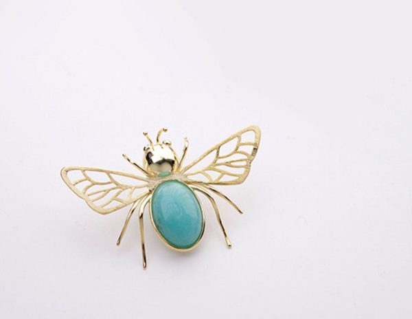 Amazonite Bee Brooch Online