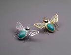 Amazonite Bee Brooch Online