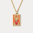 The Chariot Tarot Card Necklace Hot on Sale