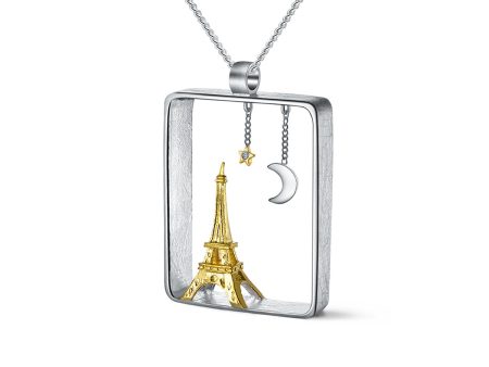 Night at the Eiffel Tower Pendant For Sale