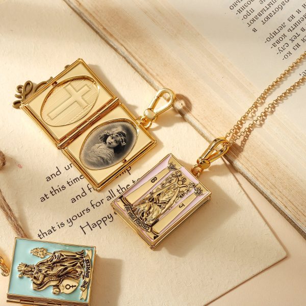 Tarot Locket Necklace-The Empress Discount