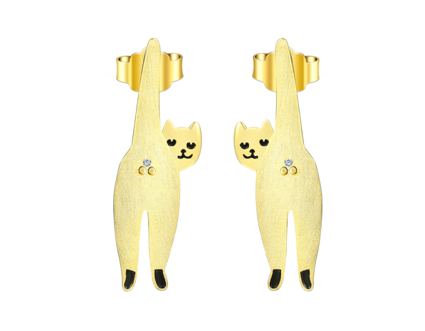 Naughty Kitten Stud Earrings Online