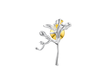 Freesia Flower Brooch For Discount