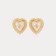 Butterfly Heart Stud Earrings For Cheap