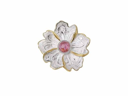 Peony Flower Brooch For Sale