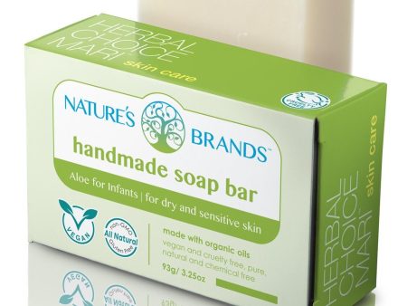 Herbal Choice Mari Natural Handmade Soap Bar, Aloe for Infants; 3.2oz Online Hot Sale