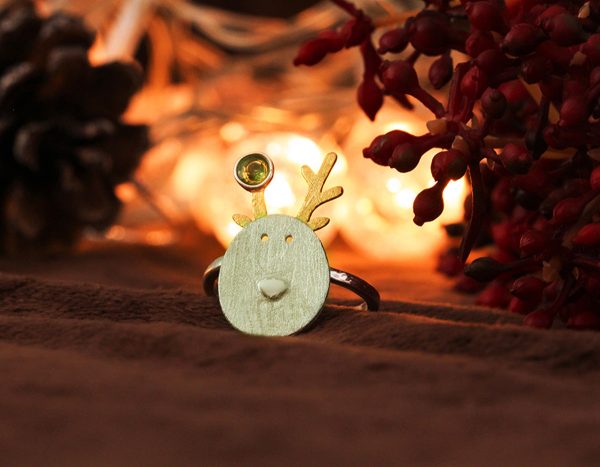 Christmas Reindeer Ring For Sale