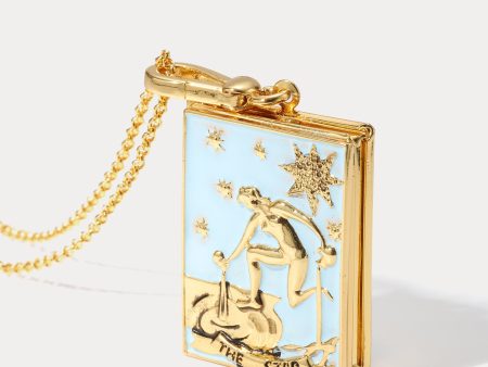 Tarot Locket Necklace-The Star Sale