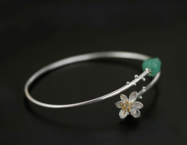 Lotus Whispers Bangle Online Sale