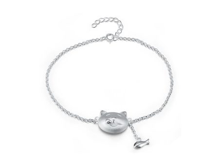 Greedy Cat and Fish Bracelet For Cheap