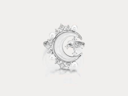 Moon Silver Ring on Sale