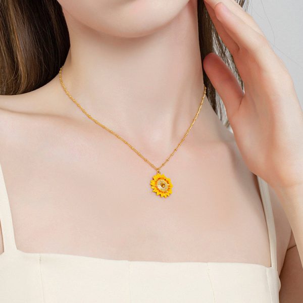 Sunflower Necklace Fashion