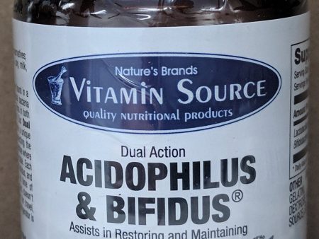 Vitamin Source Dual Action Acidophilus And Bifidus 100 Capsules For Cheap