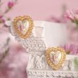 Butterfly Heart Stud Earrings For Cheap