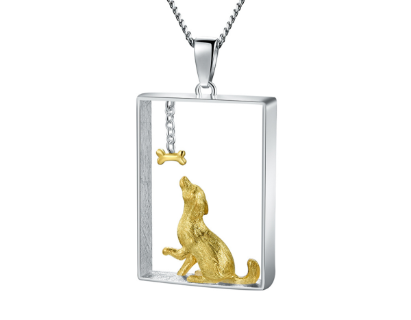 Dachshund Dog and Bone Pendant Sale